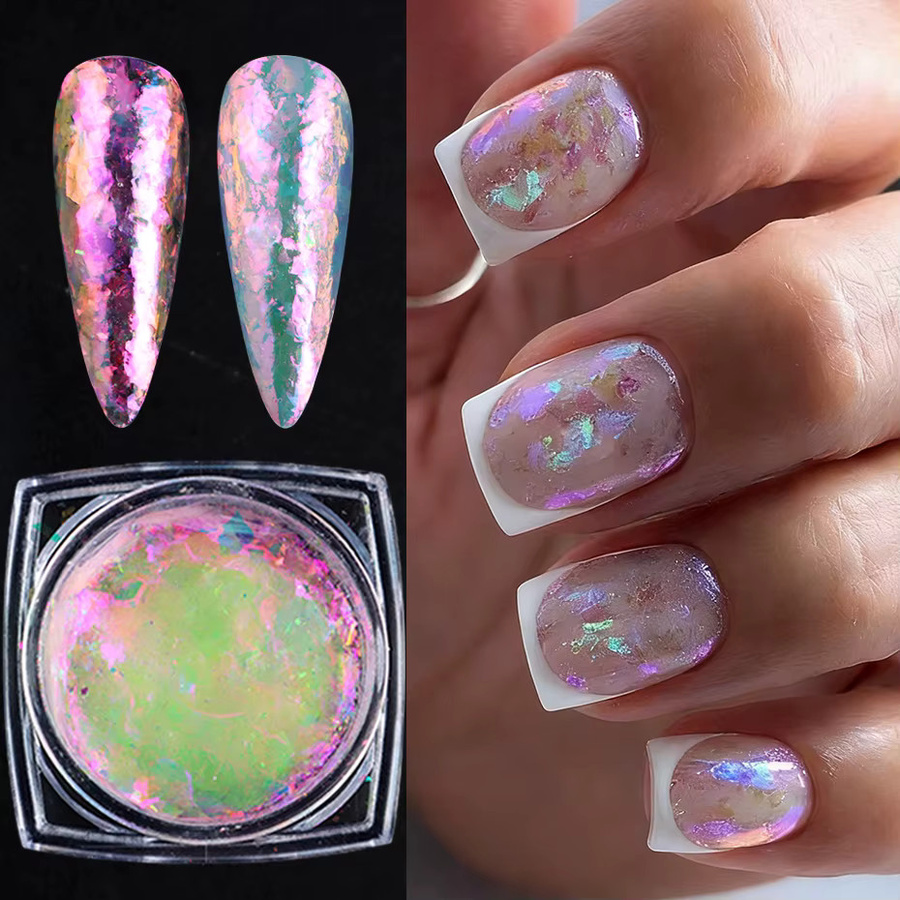 Full Beauty Meerjungfrau Aurora Opal Nagelglitzer-Flocken, Schimmernd - Bild 2