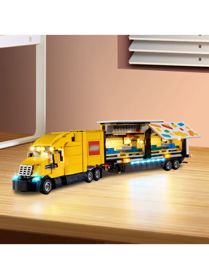 BlockGlow LED-Beleuchtungsset für Gelber Lieferwagen 60440, Zubehör - Bild 6