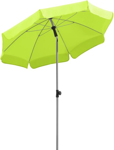 Schneider Balkonschirm Locarno in Apfelgrün mit Knickfunktion und UV 50+ Schutz, Durchmesser: 150 cm - Bild 1