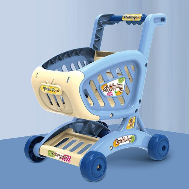 Linyi toy car Mini Simulations-Einkaufswagen, Küchenspielzeug, ab 3 Jahre - Bild 1