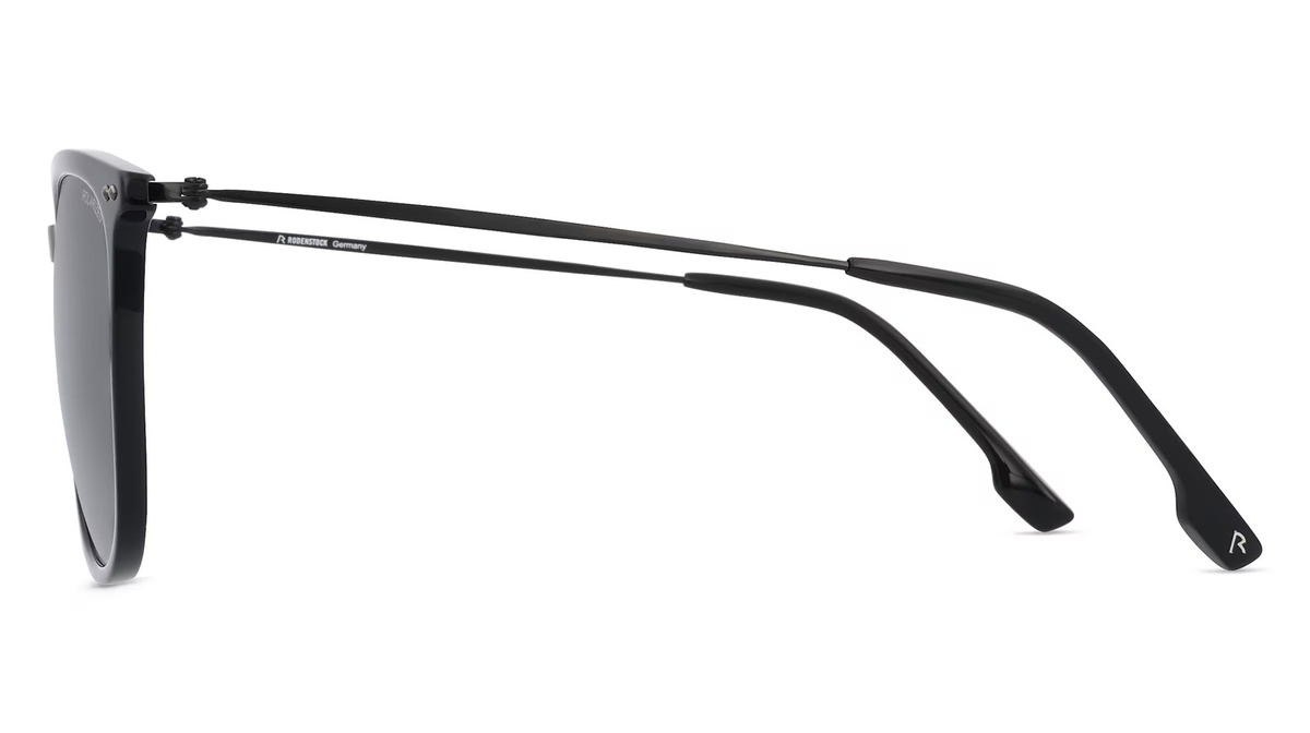 Rodenstock 3342 Sonnenbrille Butterfly, Vollrand, Metall, Damen, schwarz, grau - Bild 1