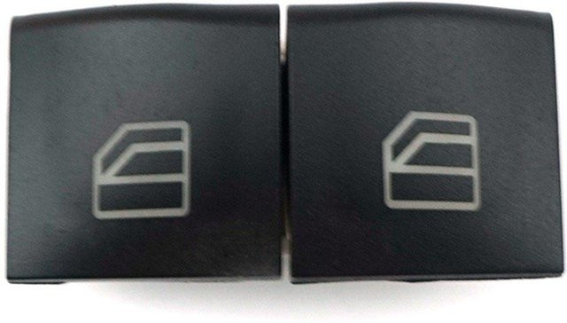 BROSS Hauptschalter Abdeckkappe für Mercedes A-Klasse W169 und B-Klasse W245, Fensterknopf Fahrer Links Rechts, Schwarz, A1698206410 - Bild 1
