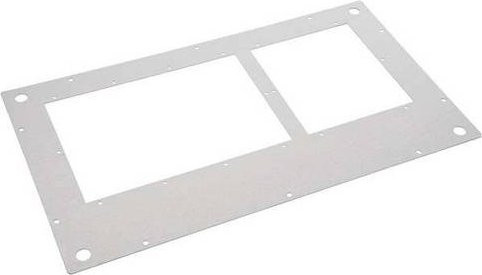 Hager Deckblech M-DBLA4060 mit Einführungsschlitzen IP40, verzinkter Stahl, Farbe Silber, B/H: 40 x 60 cm - Bild 1