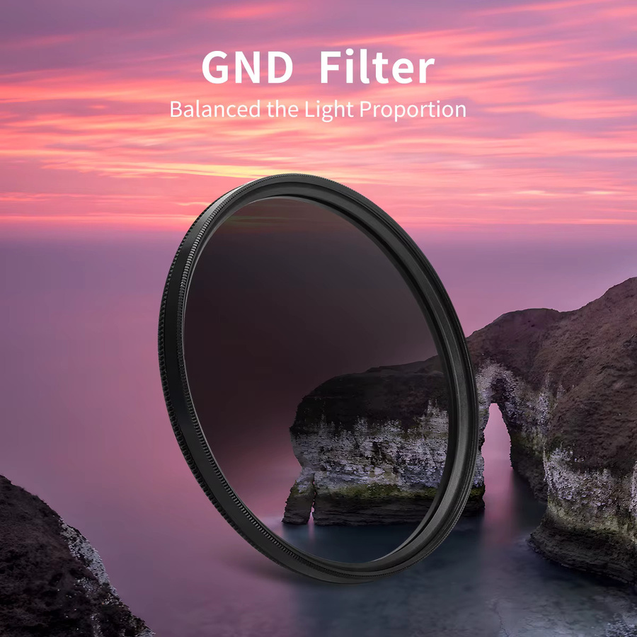Ultra Slim GND8 Absolventenfilter für Canon Sony Nikon Fuji Sigma Tamtamron DSLR-Kameraobjektive in Schwarz - Bild 2