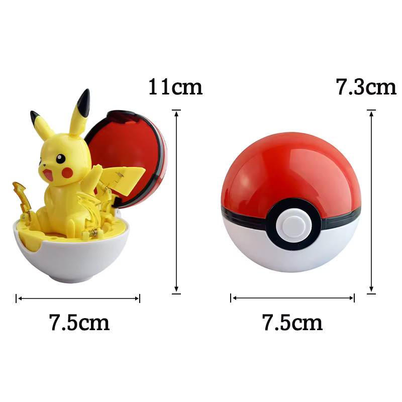Pokémon Pikachu Eevee Charmander Bulbasaur Jigglypuff Mimikyu Actionfigur - Bild 2