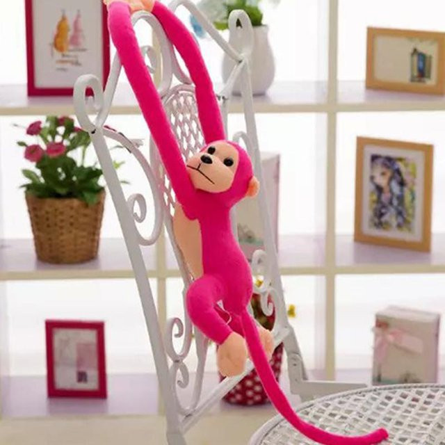 Yiran toy Affe Stofftier Plüsch, 60 cm, Rosa / Pink - Bild 1