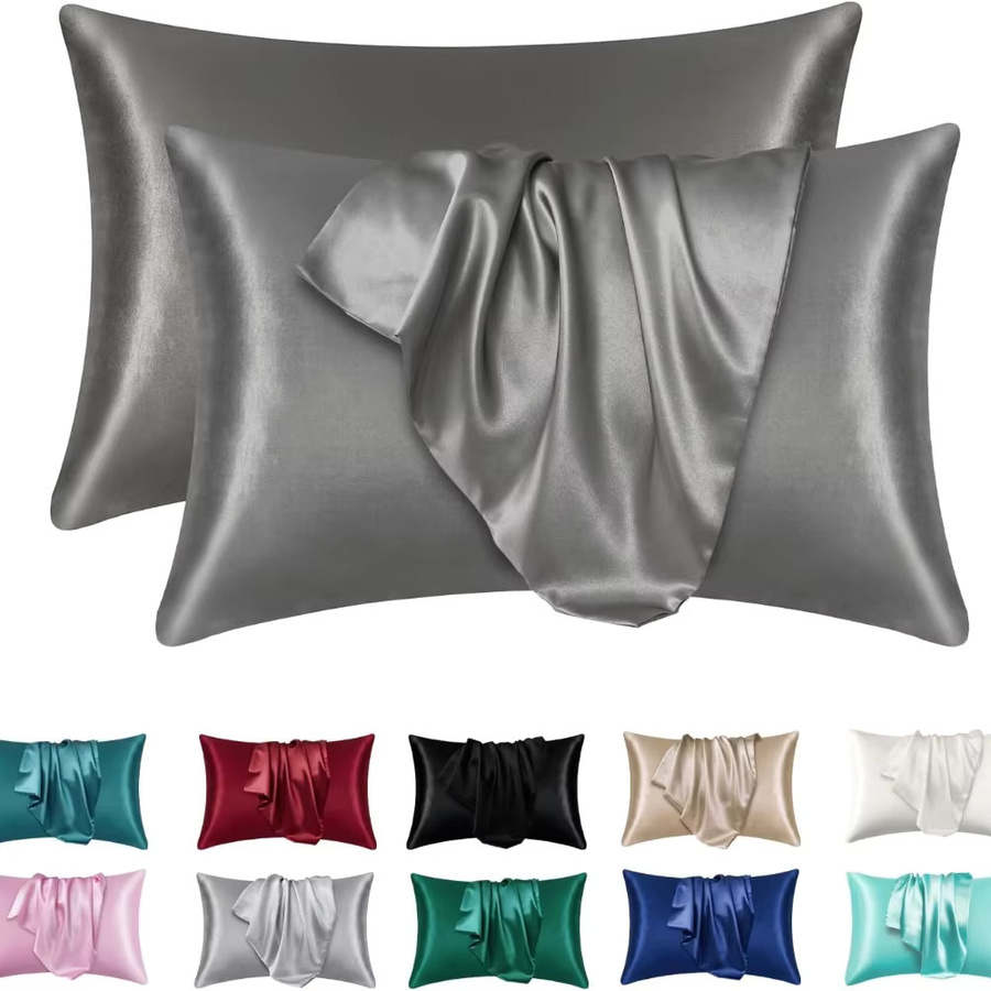 Boost Beauty Sleep Kissenbezug aus seidigem Satin in Schwarz, kühlend und hautfreundlich - Bild 3