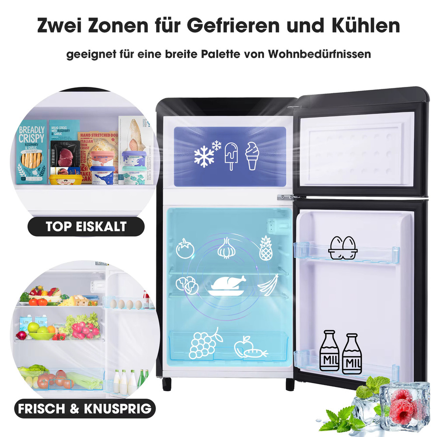 Jugacool Minikühlschrank 72 Liter in Schwarz für Auto und Haushalt - Bild 3