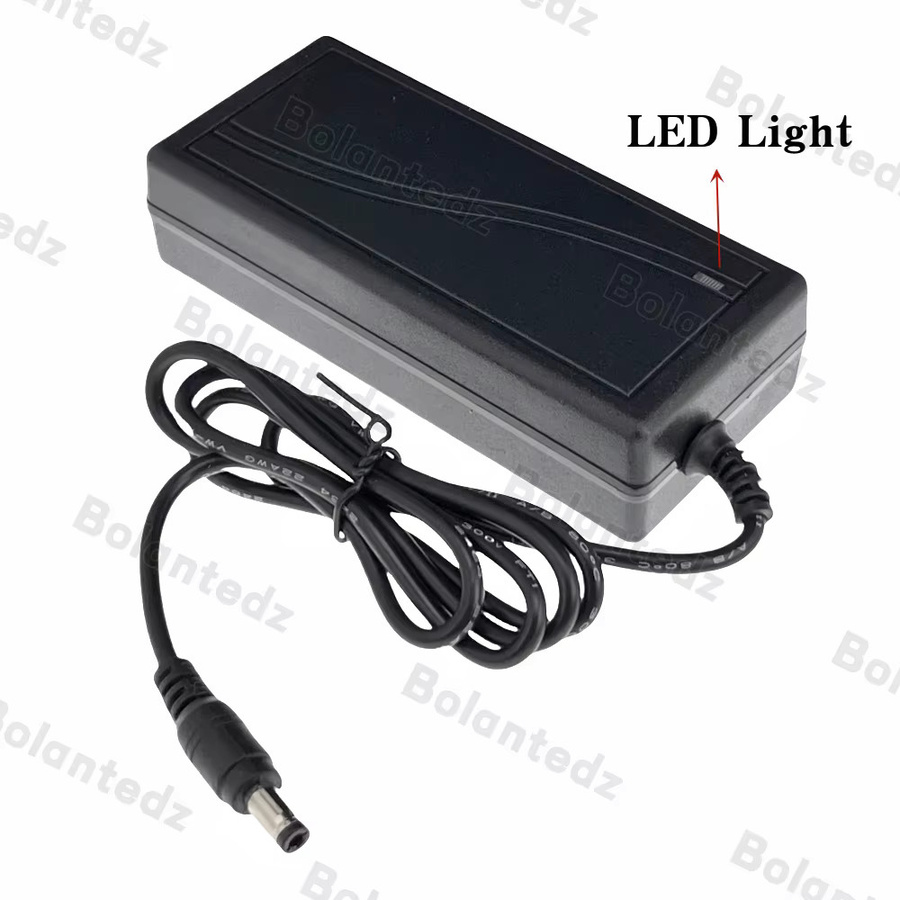 Bolantedz Universal Netzteil 12V 5A AC 100V 220V DC 5000mA Konverter Adapter in Schwarz mit 5,5mm x 2,1-2,5mm Anschluss für LED Streifen und CCTV - Bild 2
