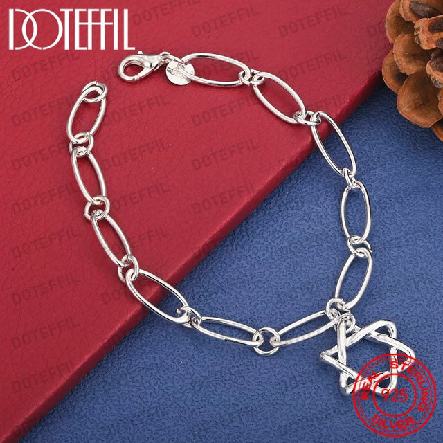 DOTEFFIL Armband, 925 Silber, Stern, Damen - Bild 1
