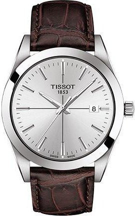 Tissot Armbanduhr, Quarz, Edelstahlgehäuse, 40 mm, Lederarmband, Herren - Bild 1
