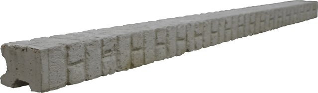 Beckers Betonzaun Eckpfosten Mediterran Klassik-Stein in Betongrau, H x B x T: 305 x 12 x 12,5 cm - Bild 1