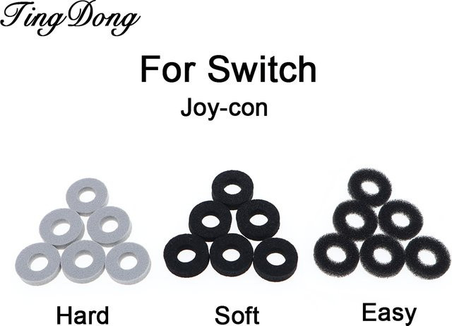 TingDong Joystick-Ring Pufferschwammring zur Verbesserung des Spielgefühls für Nintendo Switch Joy-Con, 6-20 Stück - Bild 1