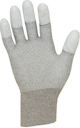 Antistat ESD-Handschuh aus Nylon und Baumwolle in Grau und Multicolour, Größe: M - Bild 1