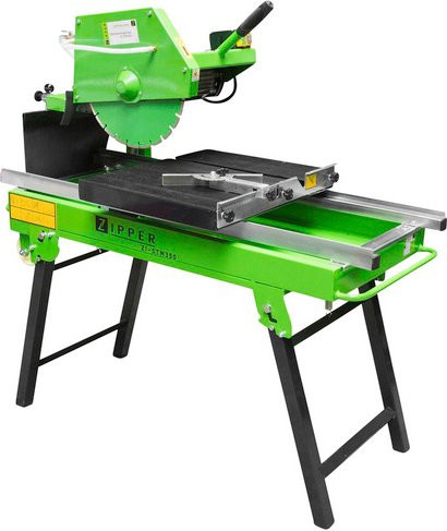 Zipper Steintrennmaschine ZI-STM350 in Grün mit 2000 W und 350 mm Sägeblatt - Bild 1