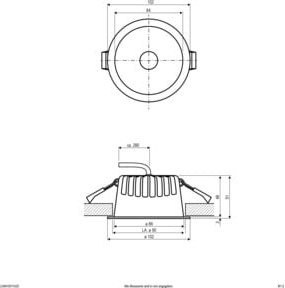 EVN LED-Downlight CCT C54N10011425 weiß dimmbar mit einstellbarer Farbtemperatur - Bild 1