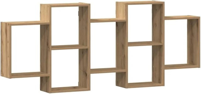 vidaXL Wandregal Artisan-Eiche in Braun aus Holzwerkstoff, B/T/H: 159 x 18 x 65 cm - Bild 1