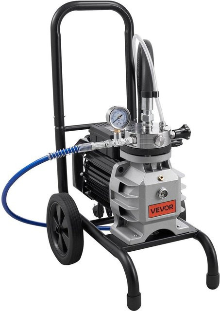 Membran-Airless-Farbspritzgerät von Buying Solutions, MB mit 1100 W Leistung, 2200 psi Hochdruck und Verlängerungsstange, Farbe: Grau - Bild 1