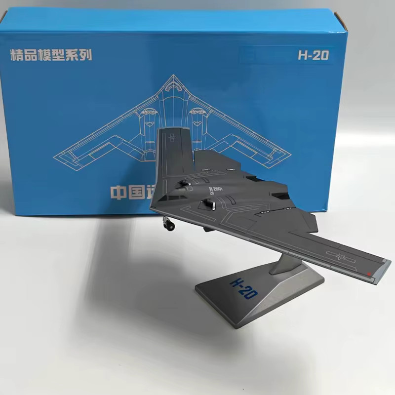 HYINUO H-20 Flugzeug Modell, 1:200 Maßstab, Metall, Grau - Bild 2