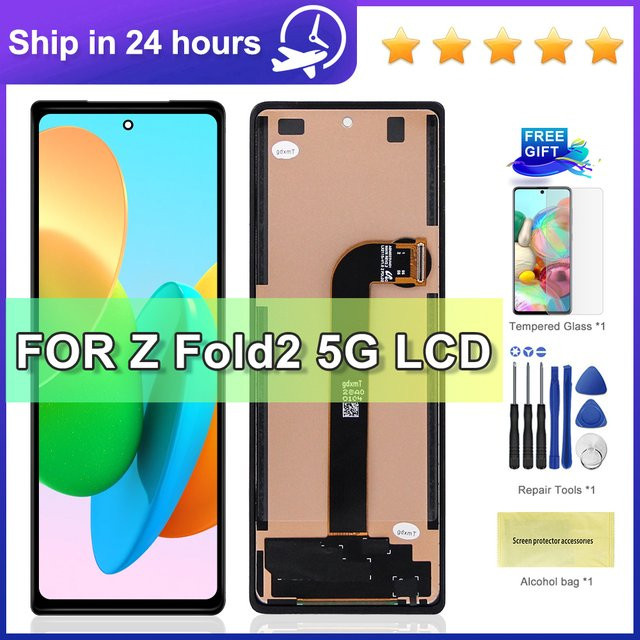 Sinmaytai LCD-Display Touchpanel Digitizer Montage für Samsung Galaxy Z Fold2 5G F9160 F916B in Schwarz - Bild 1