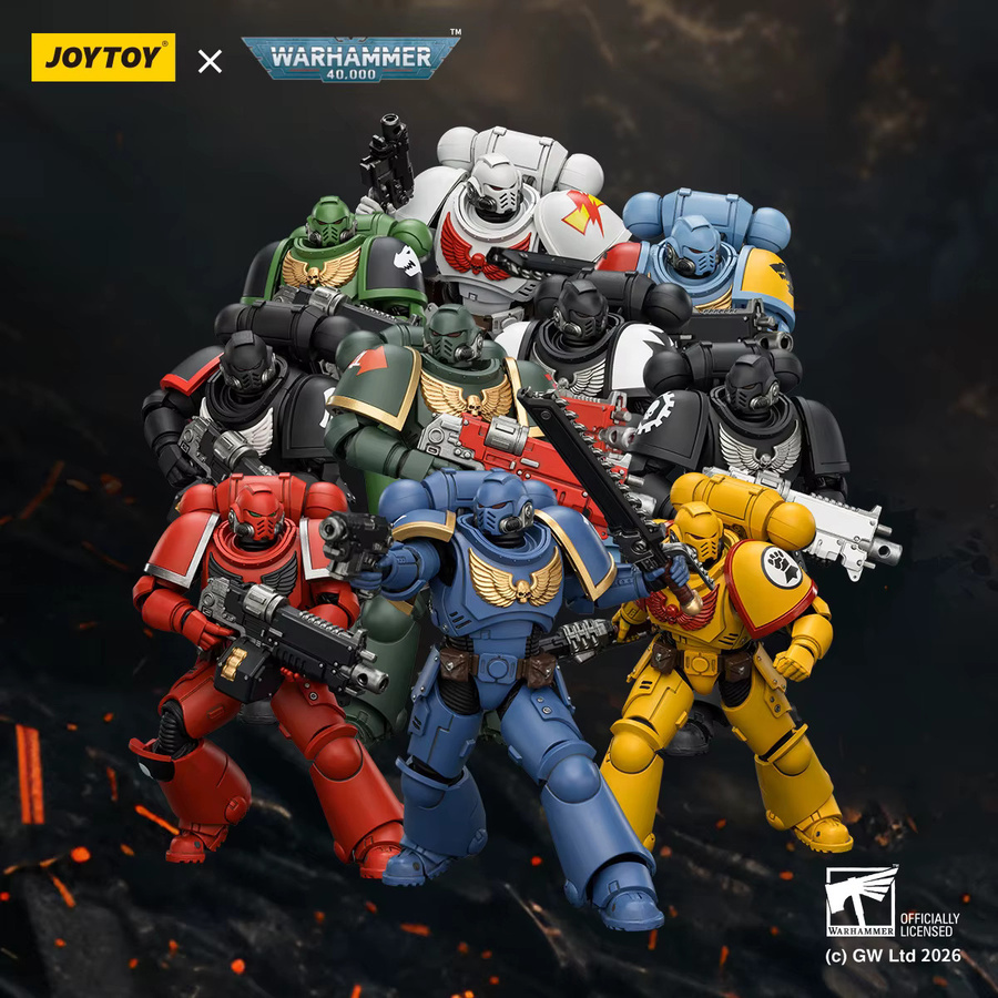 JOYTOY Warhammer 40K Intercessor, 10-teiliges Set, 1/18 - Bild 1