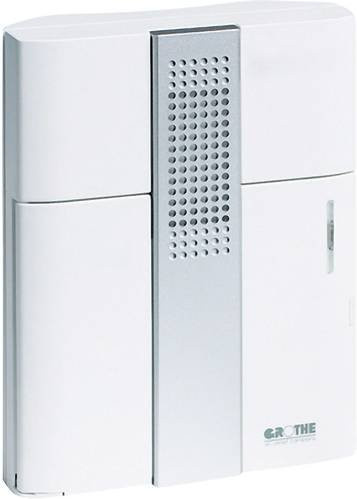 Grothe Funkgong-Set Mistral 200M Funkklingel in Weiß und Silber mit 17 Melodien und 86 dB - Bild 1