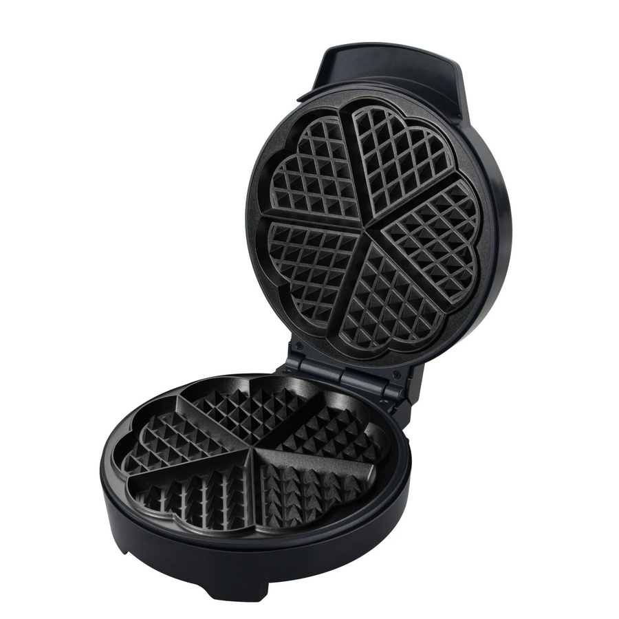 Steinborg SB-2050 Waffeleisen für klassische Herzwaffeln in Schwarz mit 1000 Watt - Bild 2