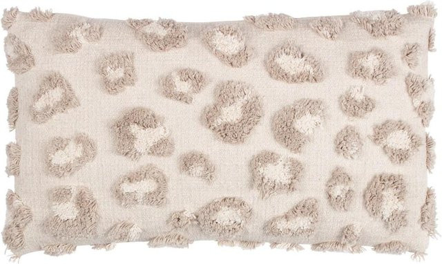 Furn Maeve getufteter Kissenbezug mit Leopardenmuster in Natur und Beige, B/H: 30 x 30 cm - Bild 1