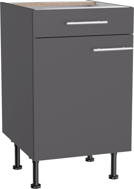 Optifit Küchen-Unterschrank Ingvar420 in Anthrazit Matt, B/T/H: 50 x 58,4 x 87 cm - Bild 1
