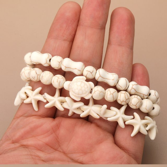 Armband, Weiß, Perle, Unisex - Bild 1
