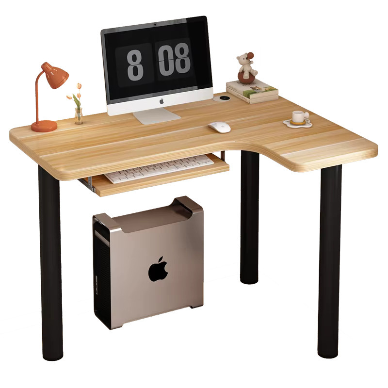 MOYU Eckschreibtisch aus massivem Holz in modernem Design für dein Home-Office - Bild 2