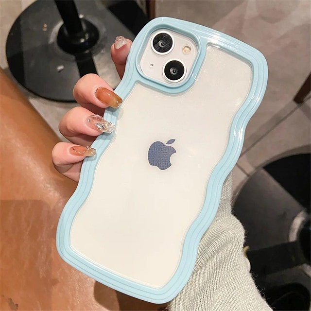 Transparente Wave-Telefonhülle für Apple iPhone 11 12 13 14 Pro Max XR XS X 7 8 Plus - Bild 1