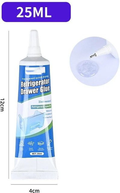 Nores Reparaturkleber für Kühlschrankdichtungen, wasserdicht und kältebeständig, transparent - Bild 1