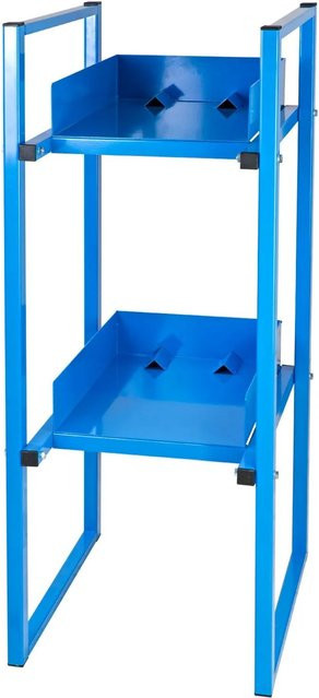 PROREGAL Fassregal Duo für 30 bis 60 Liter Fässer, Lichtblau, H x B x T: 120 x 47 x 65 cm - Bild 1