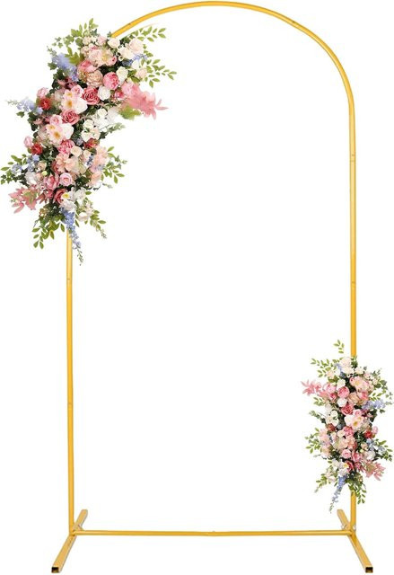 Avehrit Metall-Ballonbogen-Ständer in Gold für Hochzeiten, Geburtstage und Events, B/H: 120 x 220 cm - Bild 1