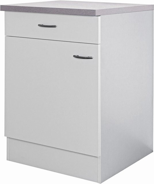 Flex-Well Küchen-Unterschrank Wito in Weiß, B/H/T: 60 x 85 x 60 cm - Bild 1