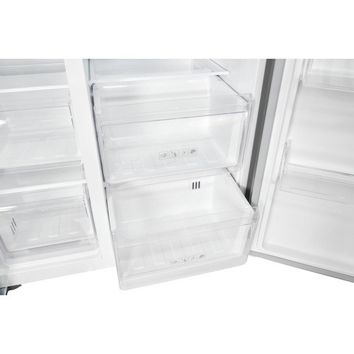 Exquisit Side by Side Vollraumkühlschrank SBS520-CF-040E in Silber, 513 l - Bild 3