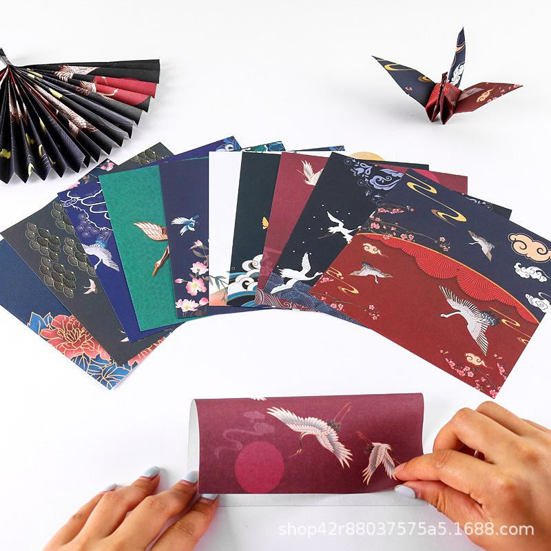72 Stück handgefertigte Origami-Kraniche aus Papier in Multicolour als DIY-Vogelgirlanden von Yiran Furniture - Bild 1