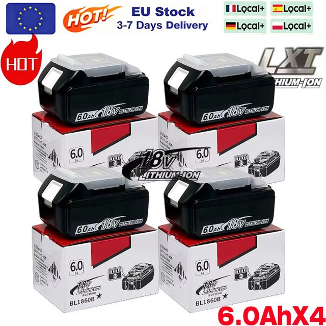 Makita Akku BL1860 18V 6Ah Lithium-Ionen für LXT 400 Serie - Bild 1