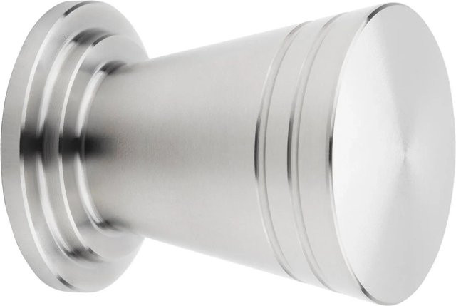 SO-TECH Möbelknopf GLASGOW aus Edelstahl gebürstet in Silber, Durchmesser: 20 mm - Bild 1
