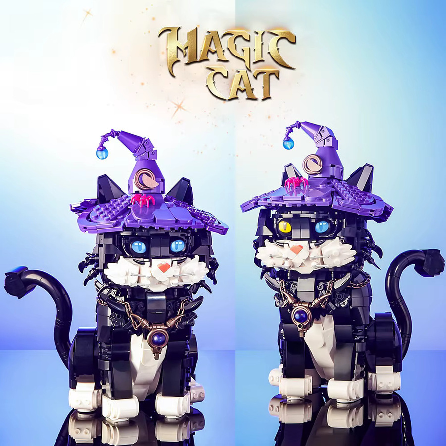 FUNXINEE Magische Katze Bausteine, MOC Modell, Bunt / Mehrfarbig - Bild 6