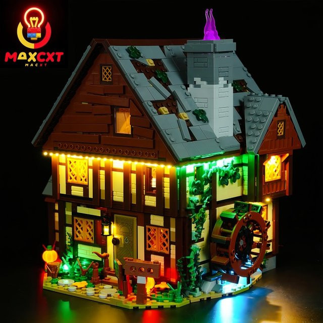 MAXCXT LED-Lichtset für LEGO 21341, Disney Hocus Pocus: The Sanderson Sisters' Cottage, DIY-Dekorationslampe - Bild 1