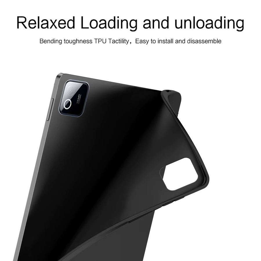 Silikon Schutzhülle für Xiaomi Pad 7, Pad 8 Pro und POCO Pad in Schwarz - Bild 4