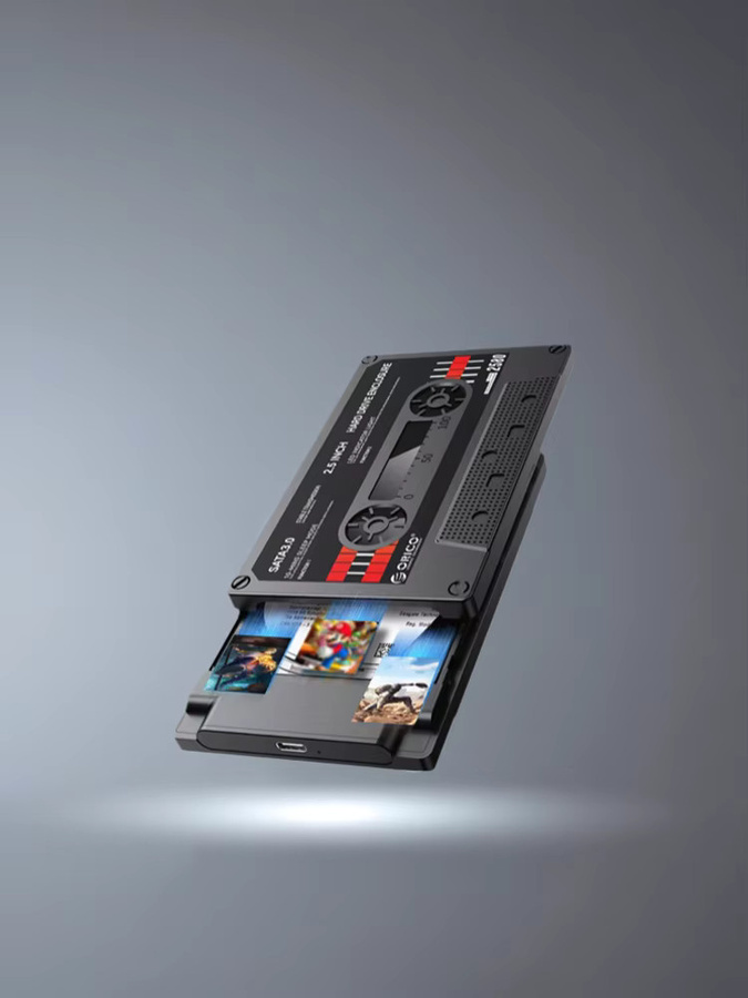 ORICO Externes 2,5 Zoll Festplattengehäuse SATA zu USB mit UASP Unterstützung für 7/9,5mm HDD und SSD, Schwarz - Bild 7