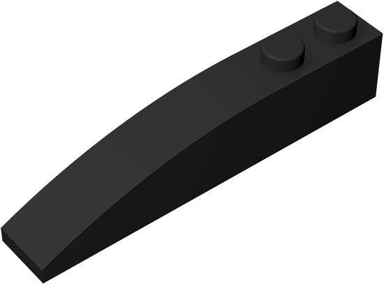 Schräge 6 x 1 Bausteine, schwarz, ab 18 Jahre - Bild 1