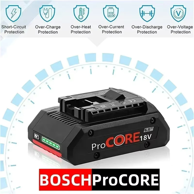 Bosch ProCORE Premium Serie Ersatzakku mit 21700 Batteriezellen passend für BAT609, BAT618 und GBA18V8 18V in Schwarz - Bild 1