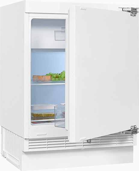 Exquisit UKS130-4-FE-010F Unterbau-Kühlschrank in Weiß mit reversiblem Türanschlag und Super Freezing Funktion, B/T/H: 59,5 x 60,0 x 82,3 cm - Bild 1