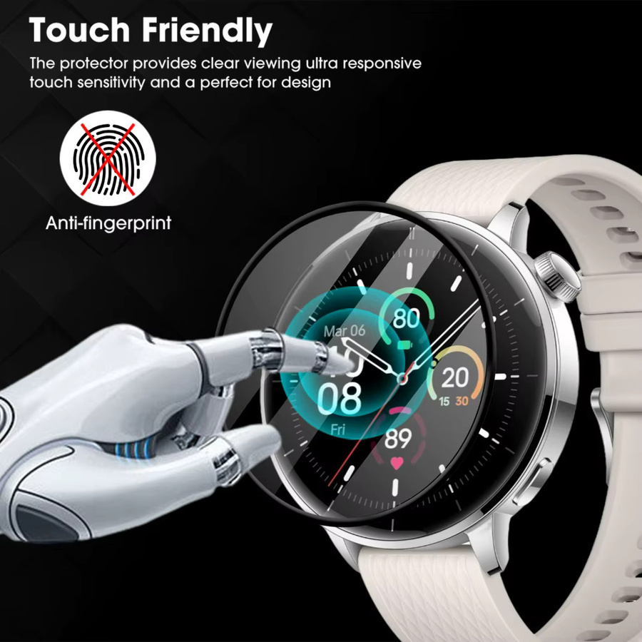 Displayschutzfolie für OnePlus Watch 3 43 mm, transparent, Unisex - Bild 3