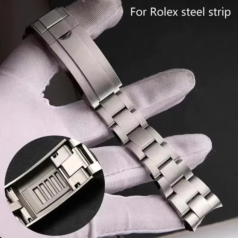 Hiyii Uhrenarmband Edelstahl, Silber, 20/21 mm, Unisex - Bild 6