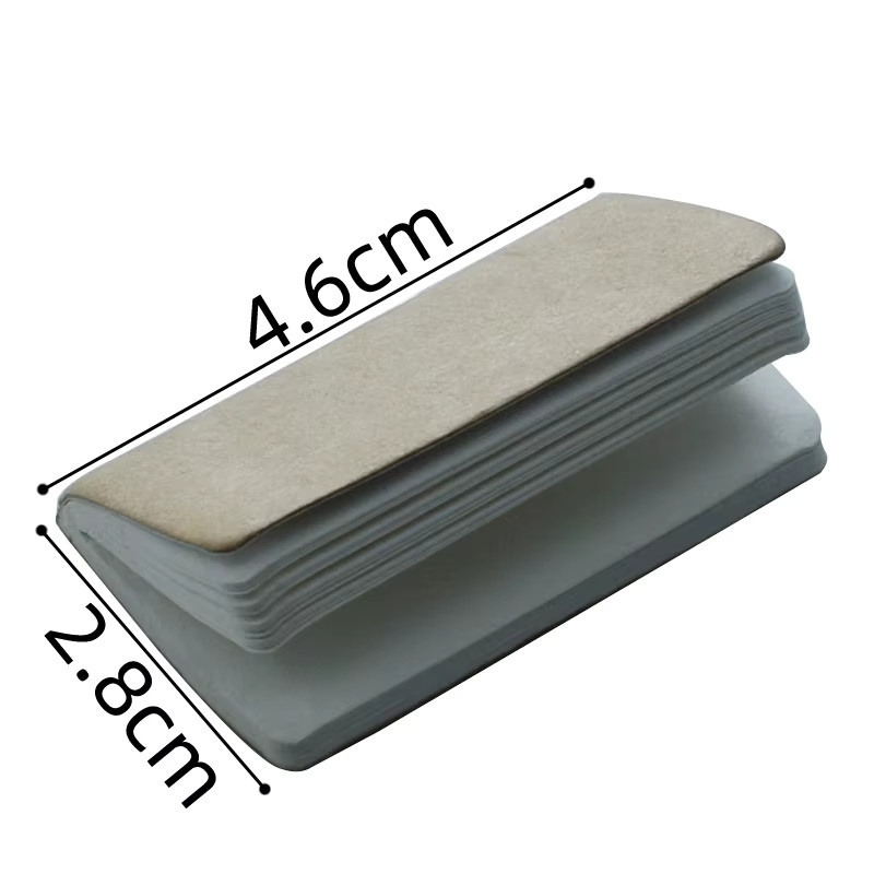 4er Set Mini Notebook Ersatzkerne in Beige, Blanko Notizblock für Taschenplaner und Skizzenbücher, B: 4,6 cm, T: 2,8 cm - Bild 2